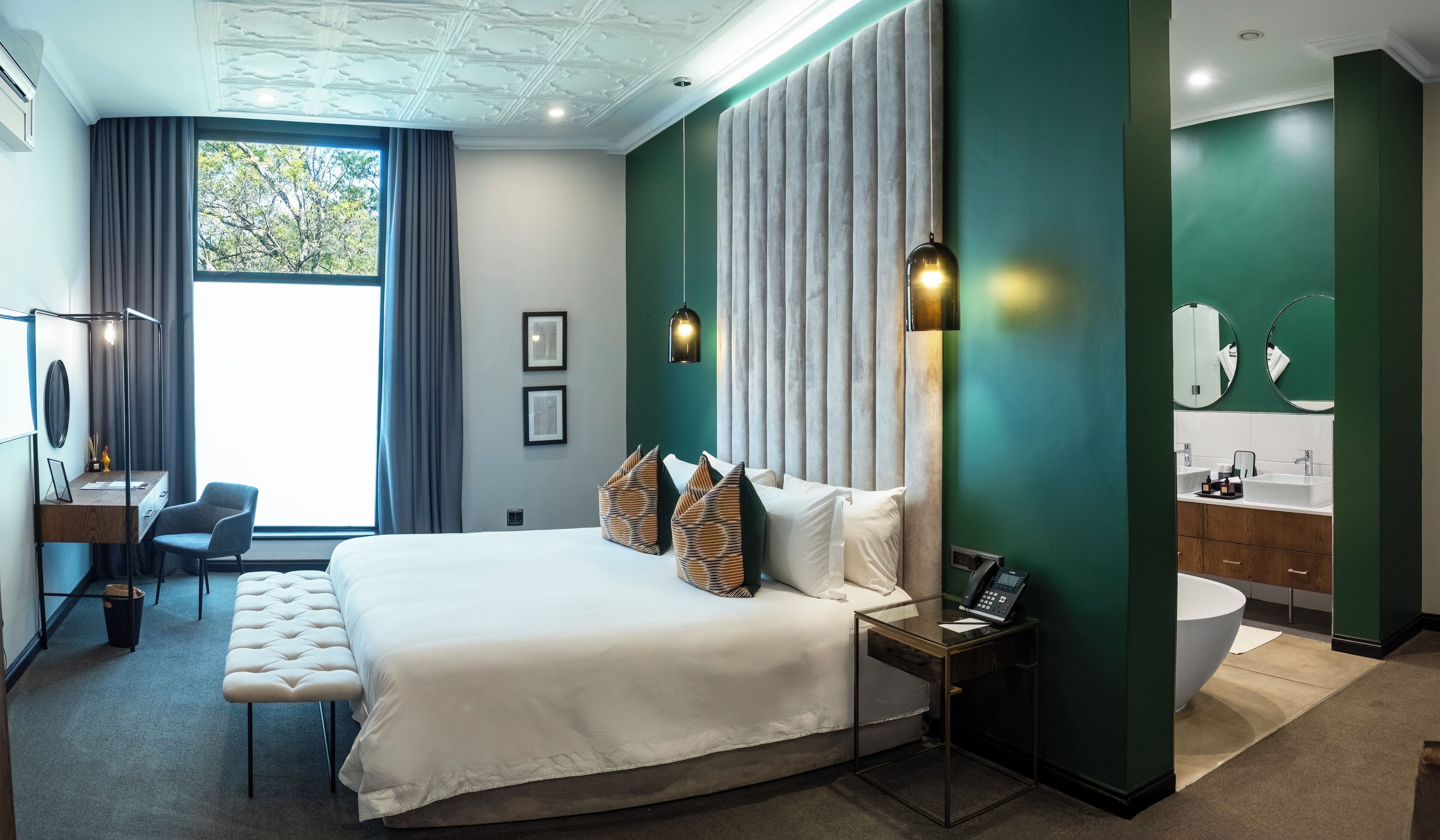 럭셔리룸, 킹사이즈침대 1개 | 이집트산 면 시트, 고급 침구, 필로우탑 침대, 객실 내 금고