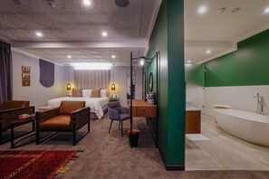 Presidential-værelse | 1 soveværelse, egyptiske bomuldslagner, premium-sengetøj