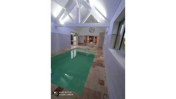Indoor pool, a heated pool