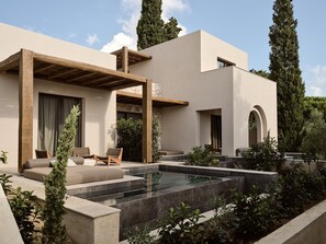 Junior Suite with Private Pool and Garden View | Terrace/patio - Pierros Verde (Zakynthos)