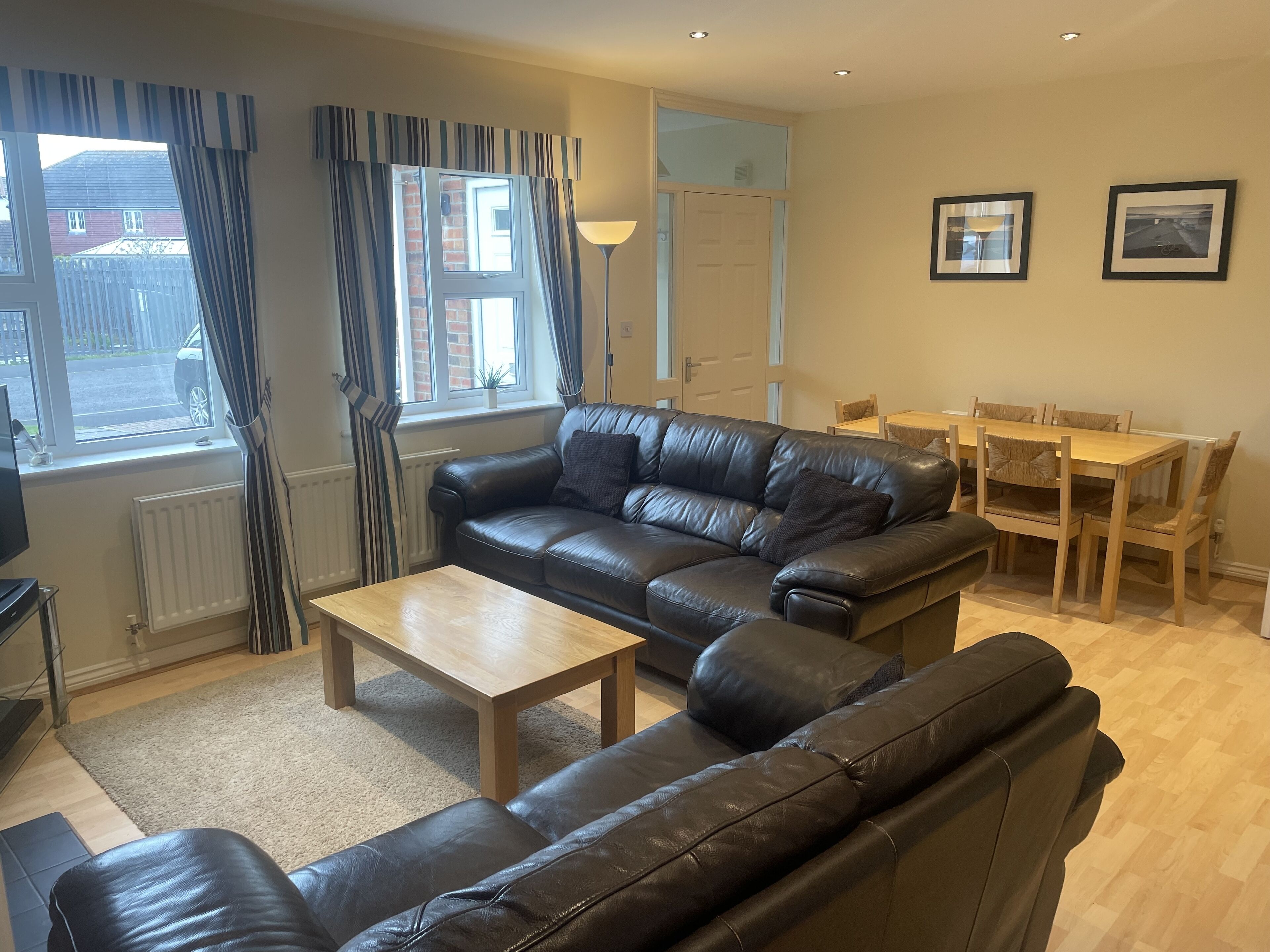 Smart TV, lareira, DVD player, livros