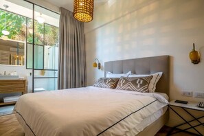 3 soverom, strykejern/-brett, reiseseng for barn og wi-fi