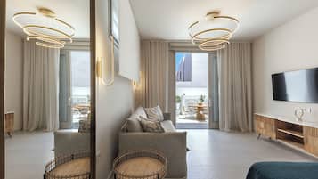 Blue Dome Suite | 1 phòng ngủ, bộ trải giường bằng vải cotton Ai Cập