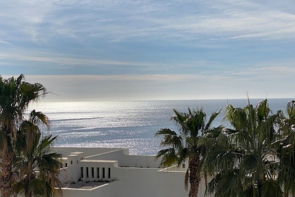 Balcony view of the Mediterranean Sea