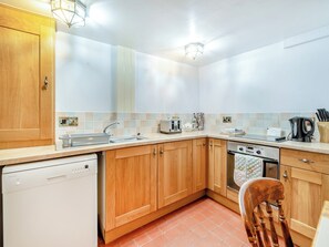 Dishwasher, highchair, cookware/dishes/utensils