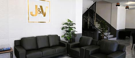 Sitteområde i lobbyen
