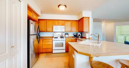 Dog-friendly home with enclosed yard, fireplace, W/D, central AC, & streaming