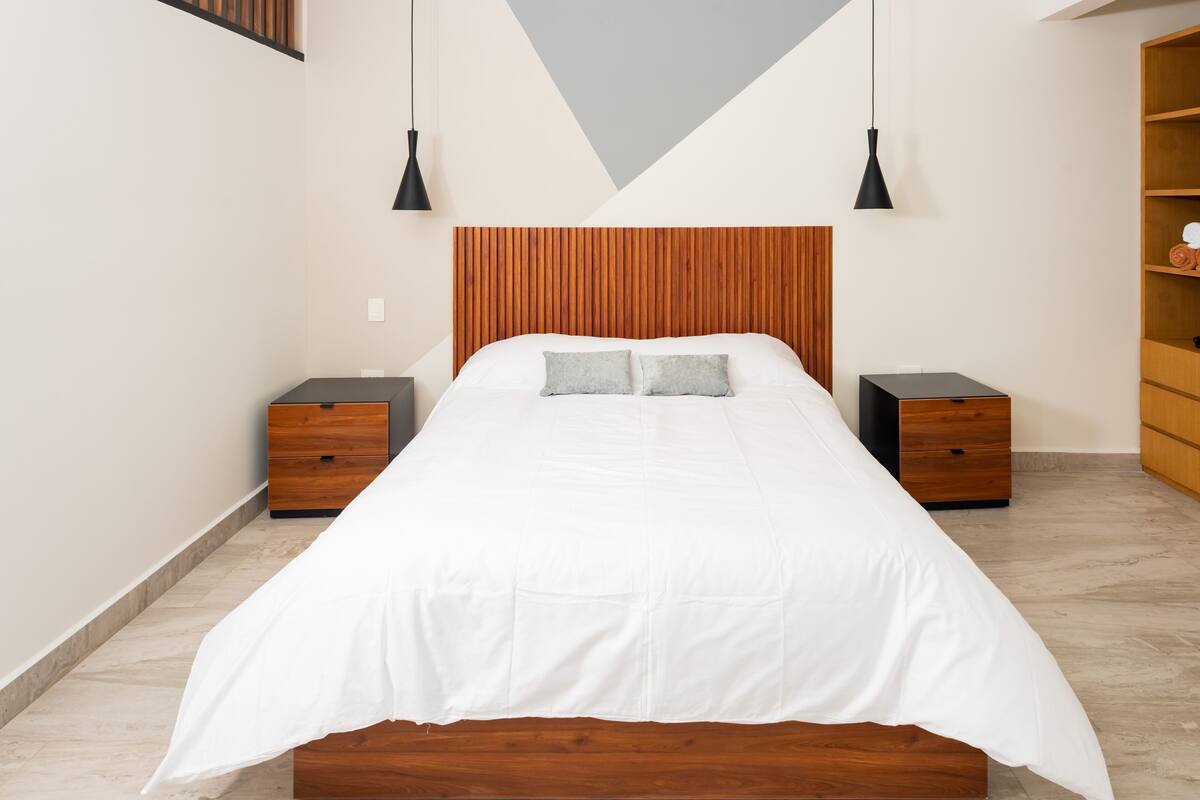 Comfort Loft Estudio 1B | 고급 침구, 오리/거위털 이불, 무료 WiFi, 각각 다른 스타일의 인테리어