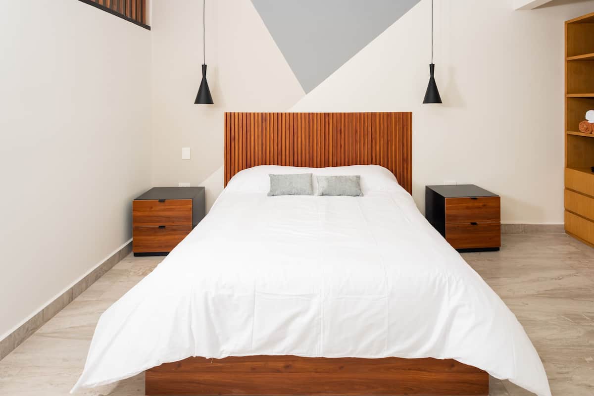 Comfort Loft Estudio 1B | 2 quartos, roupas de cama premium, edredons de pluma
