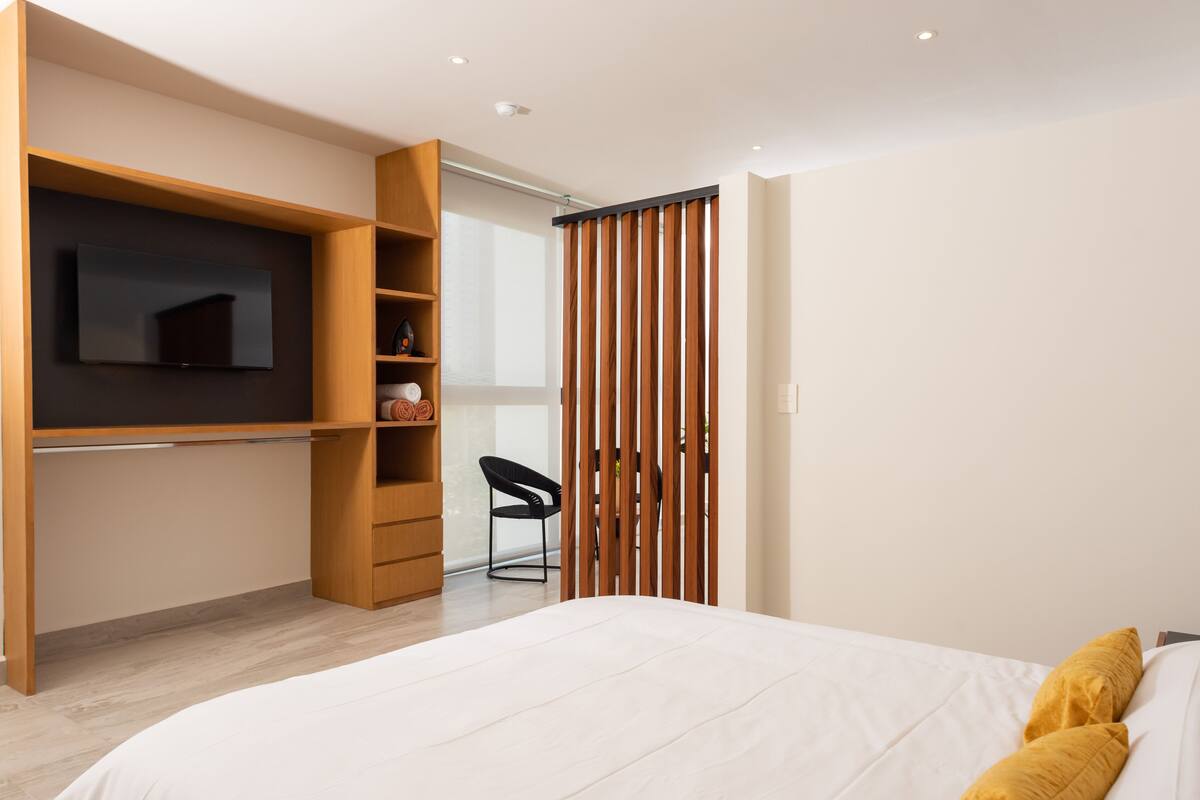 Comfort Loft Estudio 1E | 고급 침구, 오리/거위털 이불, 무료 WiFi, 각각 다른 스타일의 인테리어