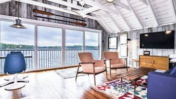 TV, DVD player, stereo