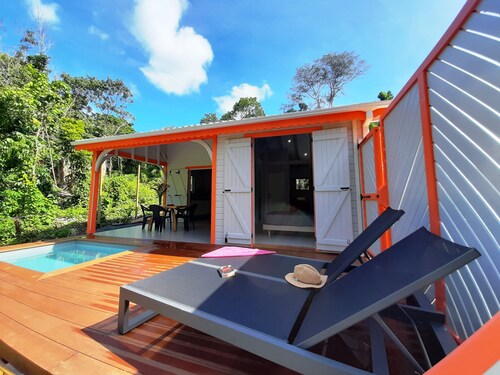 Cottage Corail Avec Piscine Privée a 900m de la Plage de Grande Anse