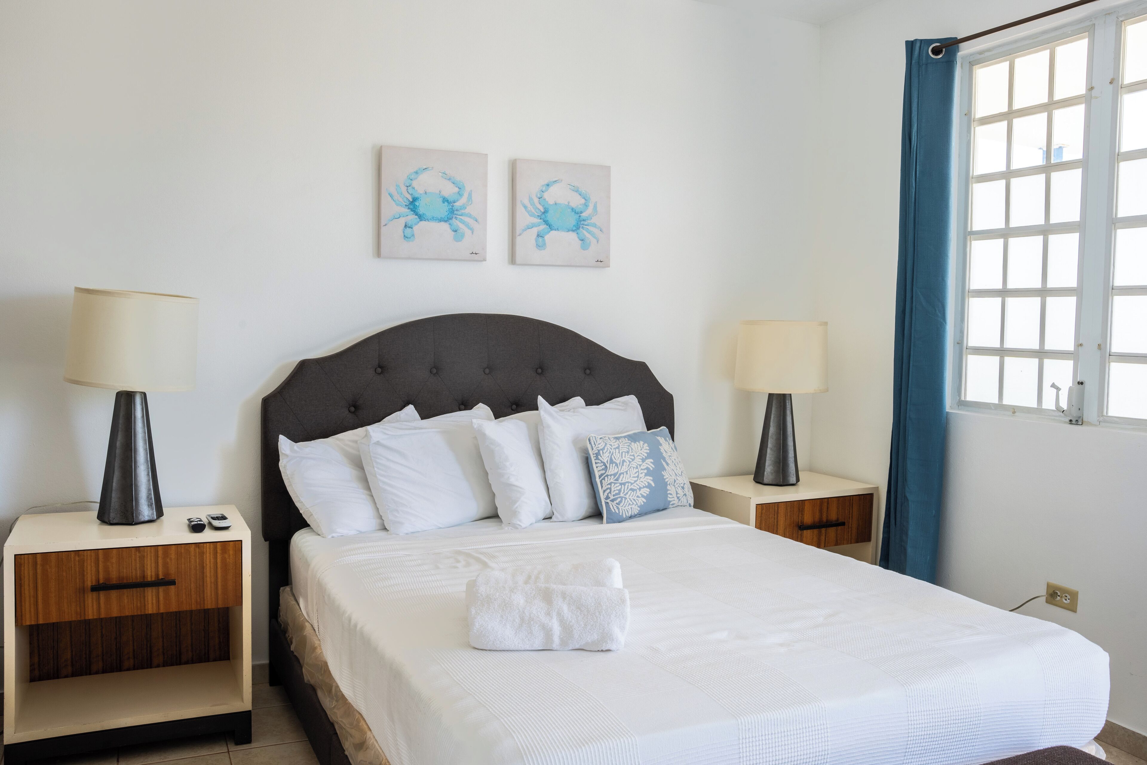 Design Apartment | Individually decorated, individually furnished, blackout drapes