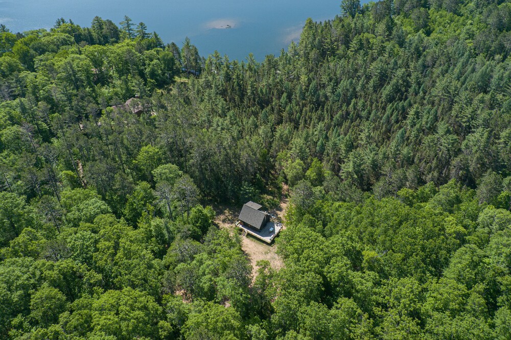 14 acres of seclusion on private lake, right off Snowmobile and ATV trails.