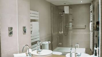 Free toiletries, hair dryer, towels