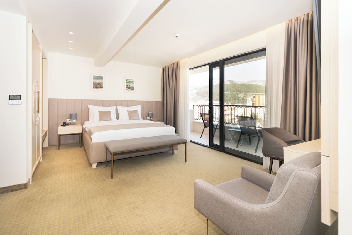 Superior studio | 1 slaapkamer, Italiaanse Frette-lakens, luxe beddengoed