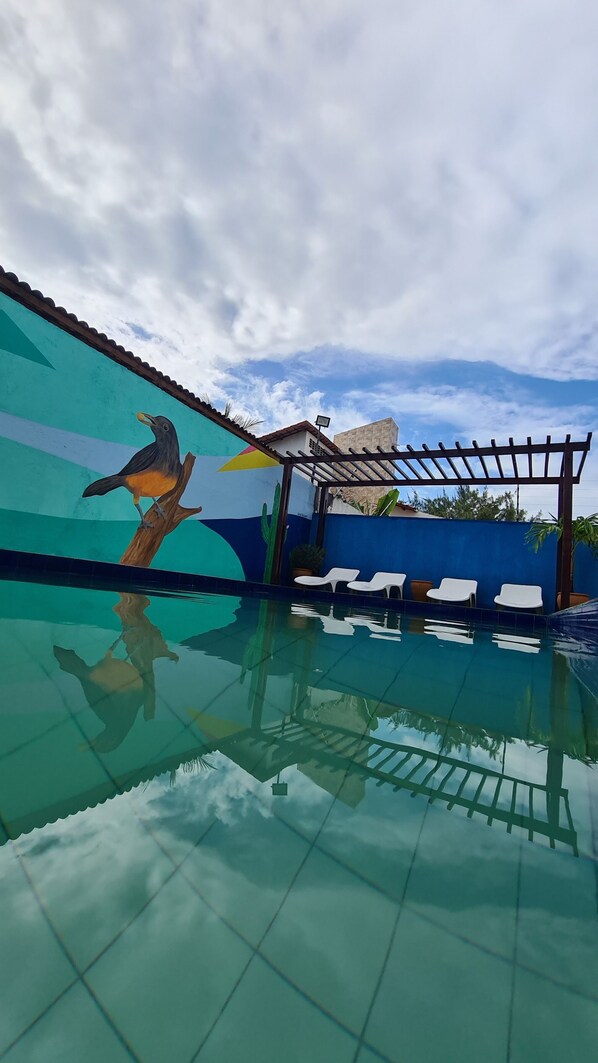 Outdoor pool - BELA VILLA ECO POUSADA (Cascavel)