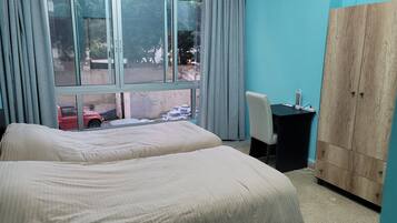 Free WiFi, bed sheets