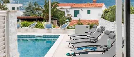 A heated pool