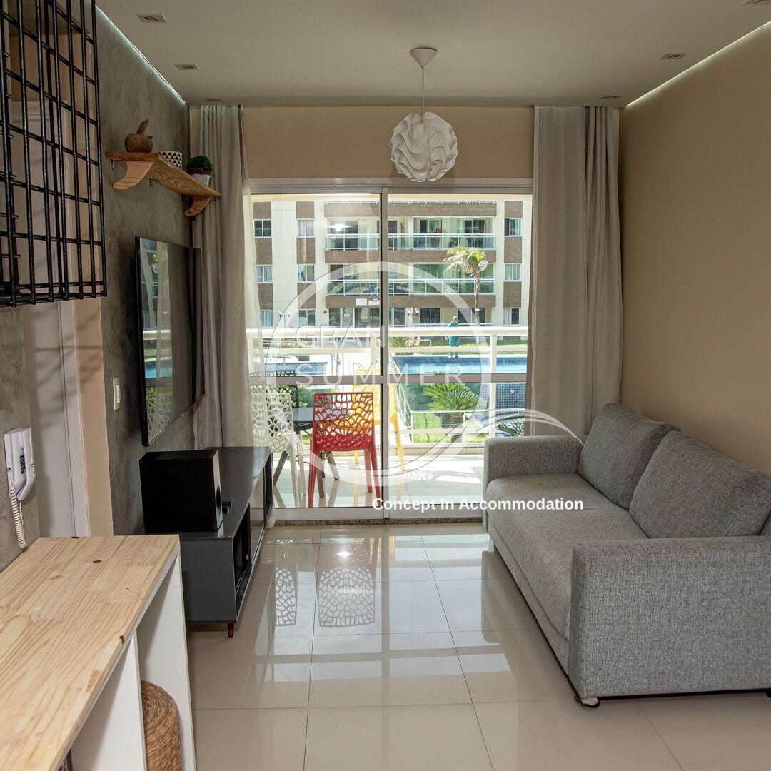 Apartamento básico | Área de estar | Smart TV