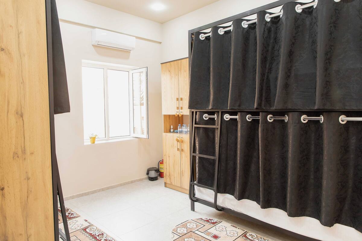 Basic Quadruple Room, Multiple Beds | Premium bedding, individually furnished, desk, laptop workspace