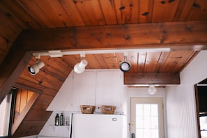 Interior - Step Back in Time: Cozy Lakeside Retreat Vintage A-Frame Cabin on Horseshoe Lake (Richmond)