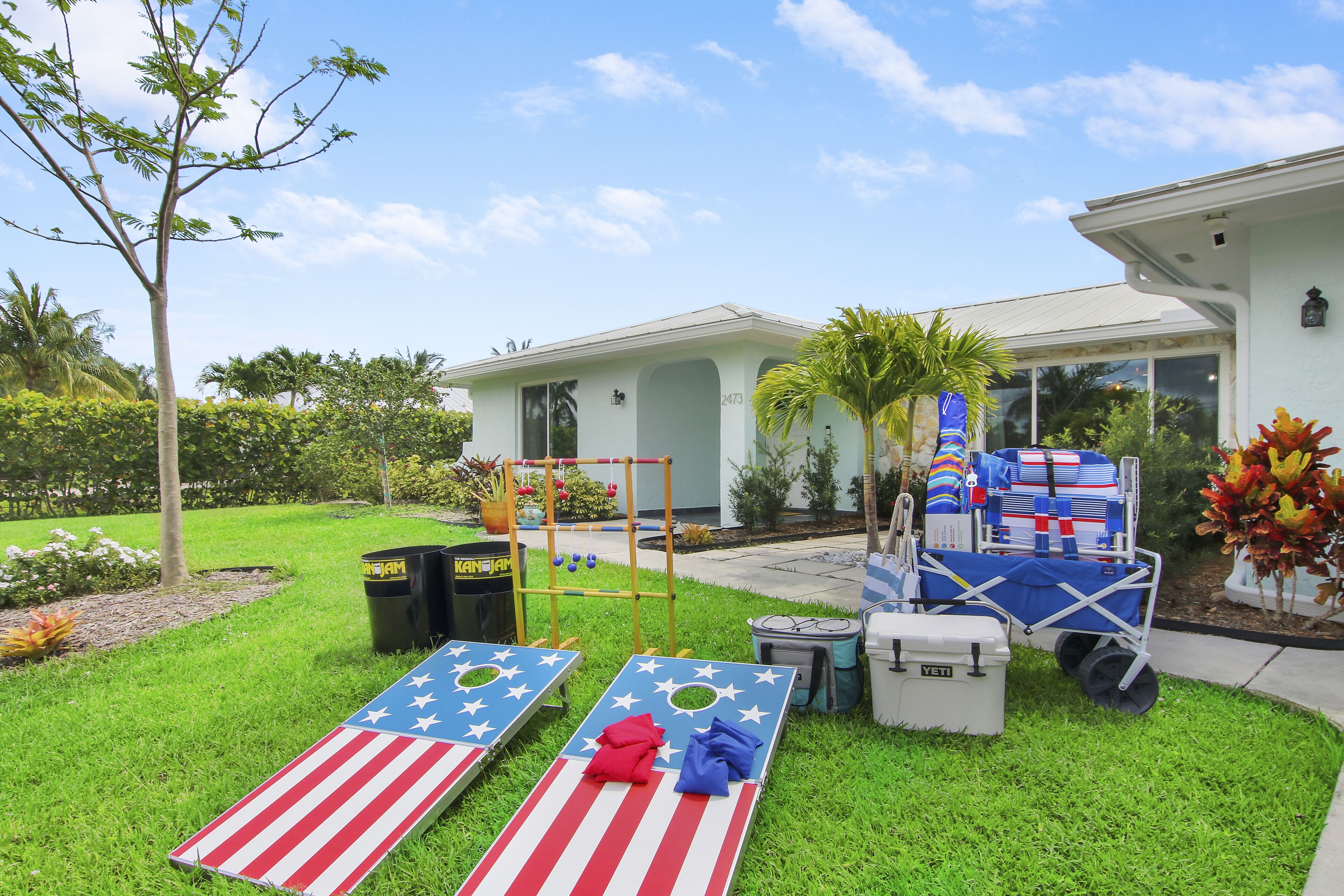 Updated Stuart home in waterfront community with private backyard, pool & lanai