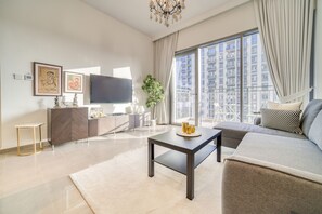 Smart TV - Graceful 1BR at Park Heights Dubai Hills MBR City by Deluxe Holiday Homes (Dubai)