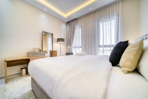1 slaapkamer, een kluis op de kamer, een strijkplank/strijkijzer