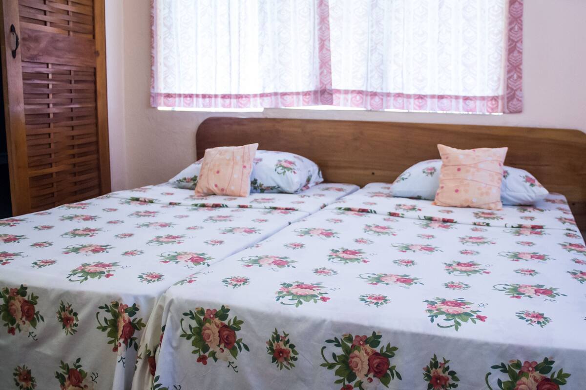 Habitación económica con 1 cama matrimonial o 2 individuales | Tabla de planchar con plancha y wifi gratis