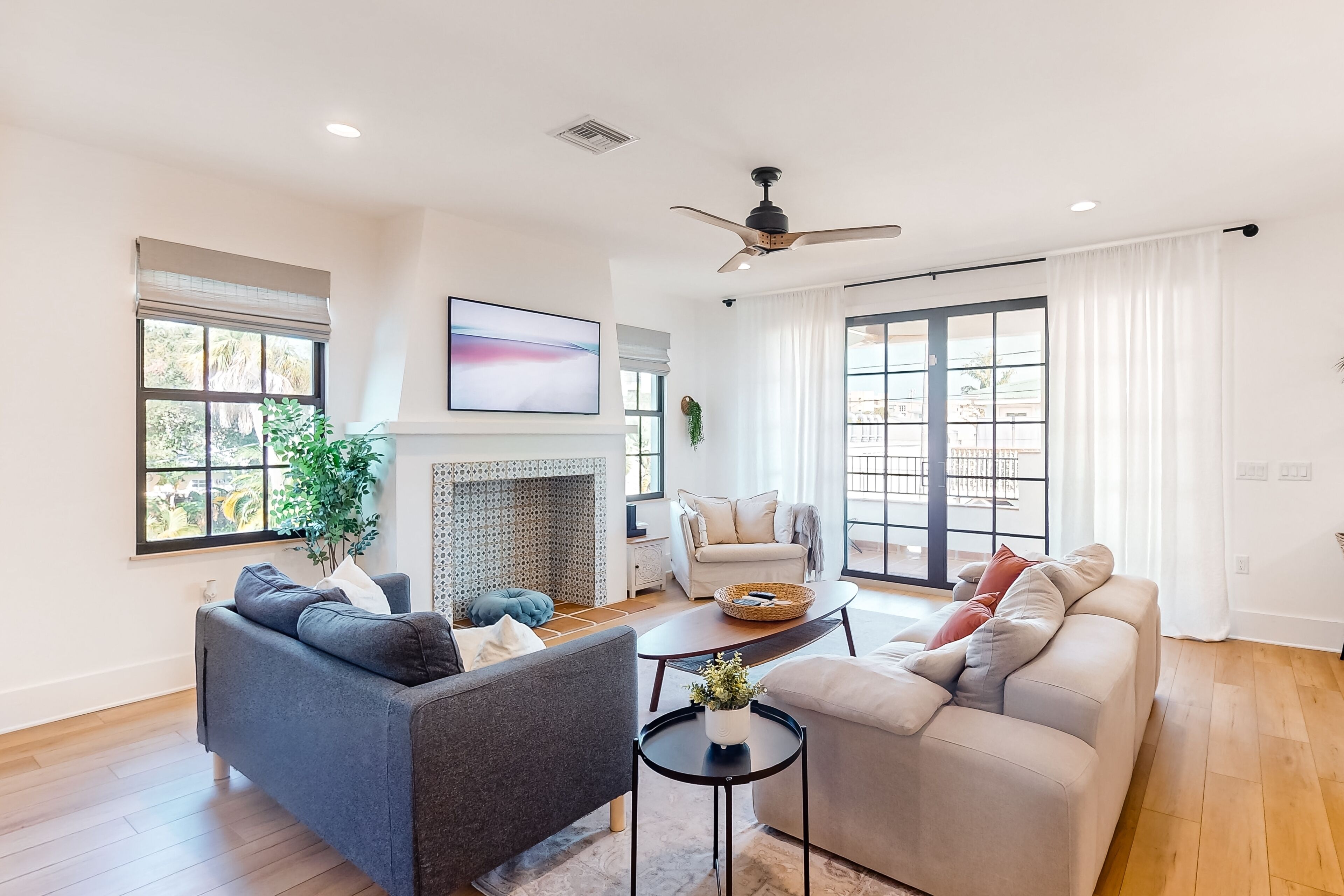 Brand-new home near the beach with private pool, patio, & balcony