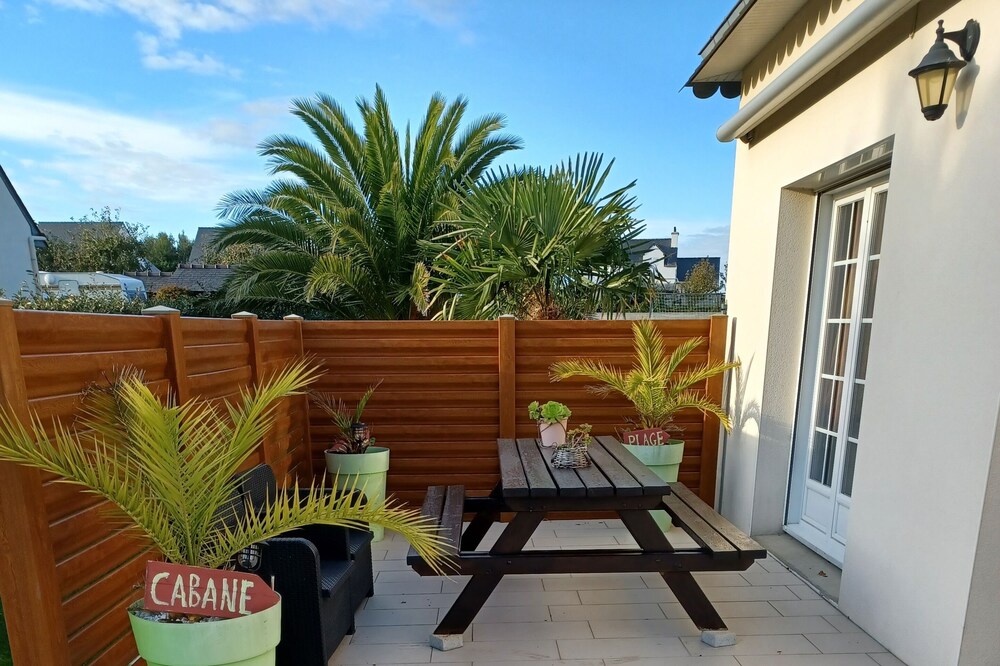 Contemporary house on fully enclosed garden