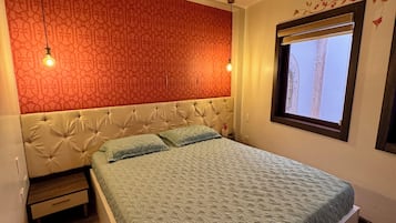 Business Double Room | Individually decorated, laptop workspace, blackout curtains