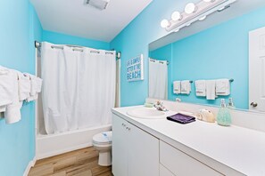 Hair dryer, towels