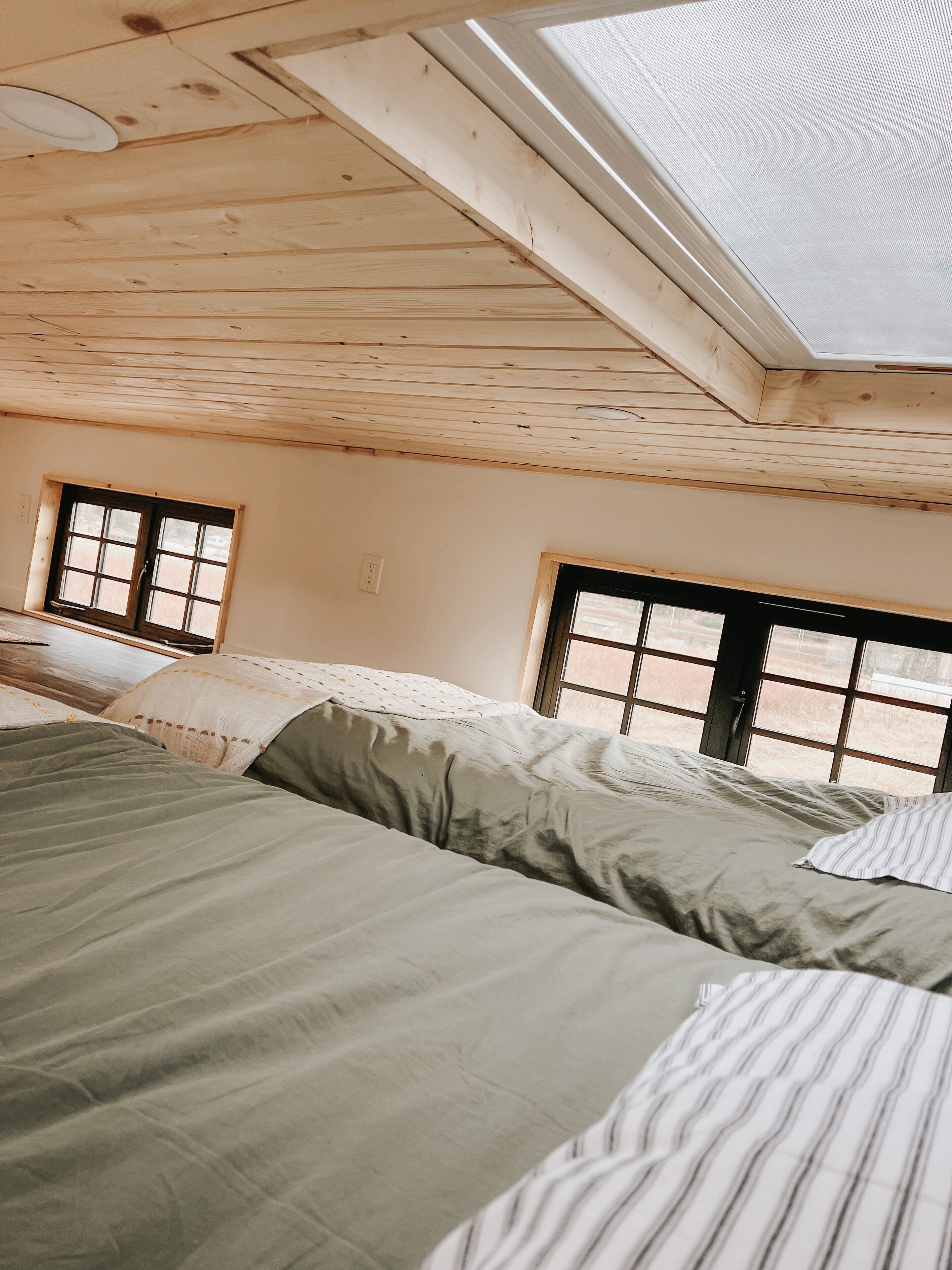 Tiny house located on a flower farm