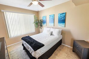 2 bedrooms, desk, iron/ironing board, free WiFi