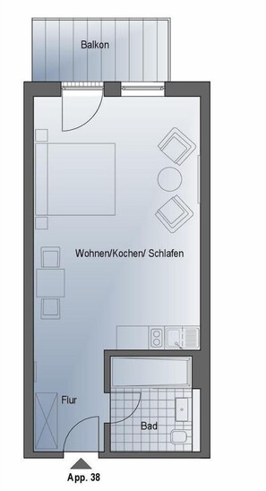 Unclassified image, 5 of 30, button - Haus Prerow, Appartement 38 für bis zu 2 Personen. - Haus Prerow (Fuhlendorf)