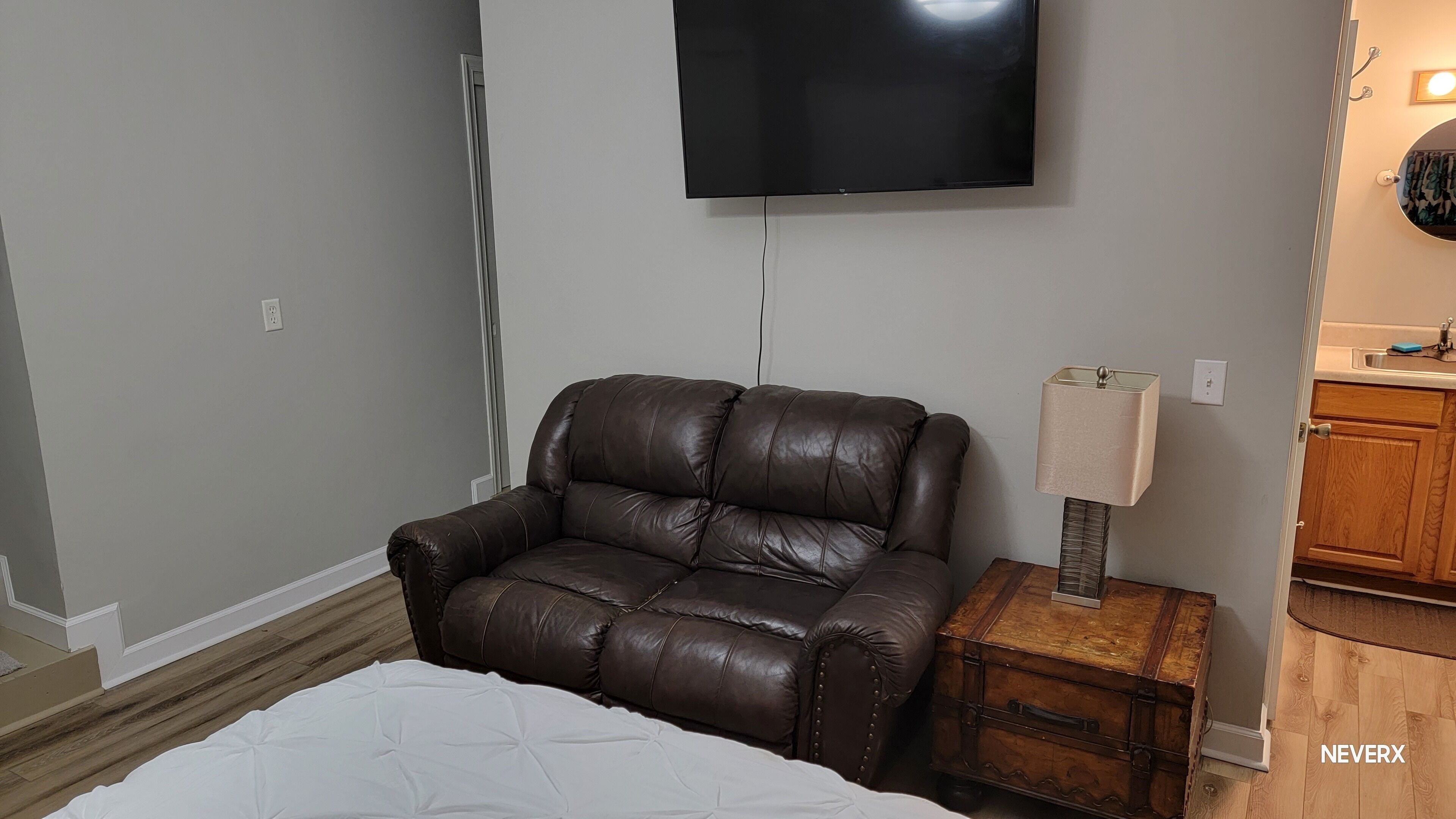 Renovated Suite with 1 queen bed and a Twin. Kitchen & bath for your privacy.