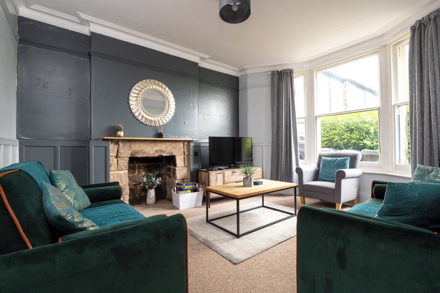 A stunning rustic period house full of period features with amazing views of Riber castle and the...