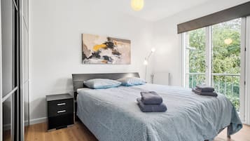 2 多间卧室、熨斗/熨衣板、WiFi、床单