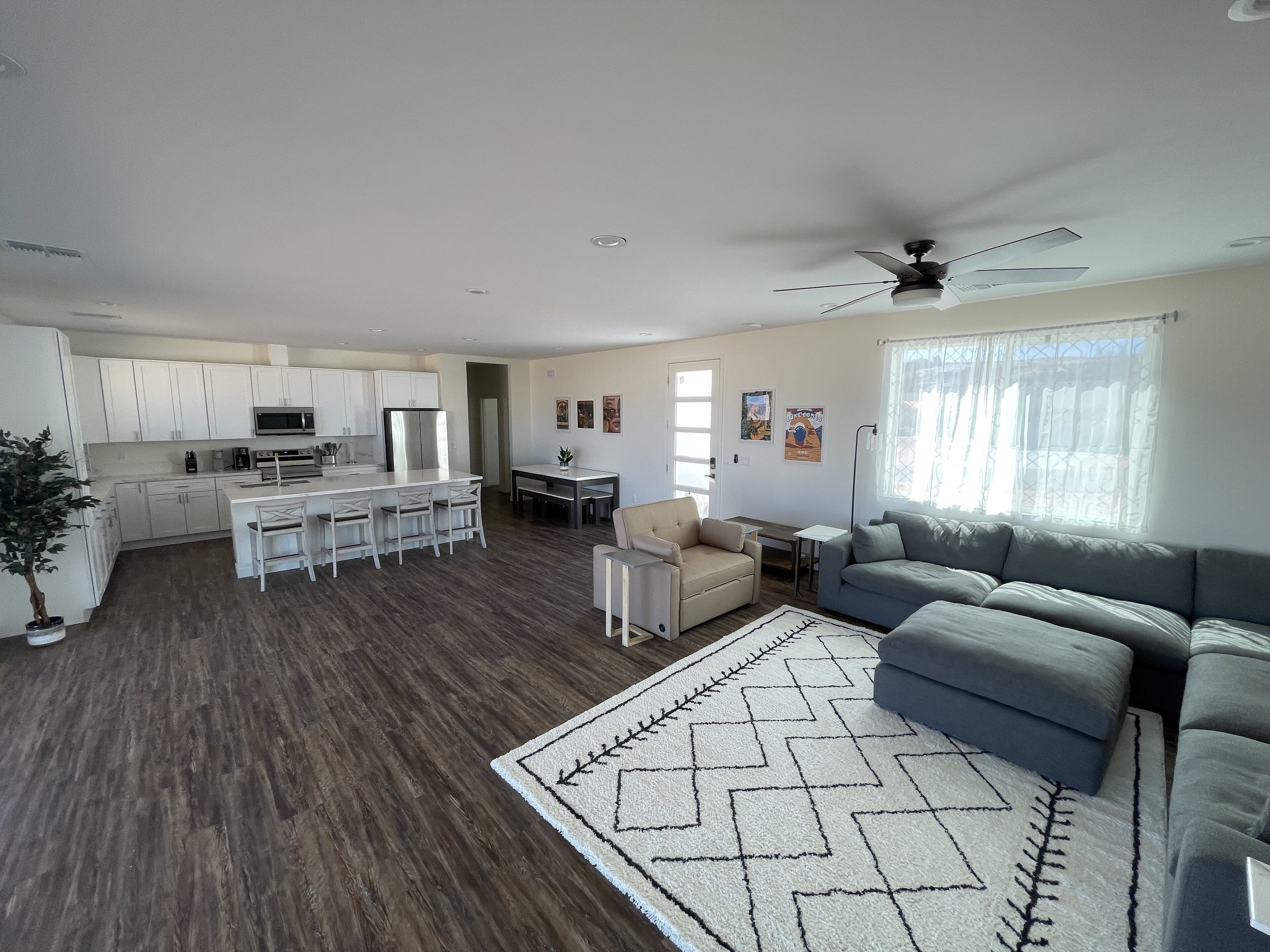 Desert Retreat with Floor-to-Ceiling Glass Slider