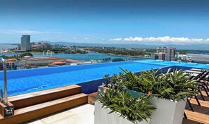 Outdoor pool - Beach and Mountain View, pool.  (Puerto Vallarta)