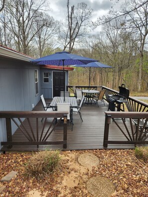 屋外ダイニングエリア