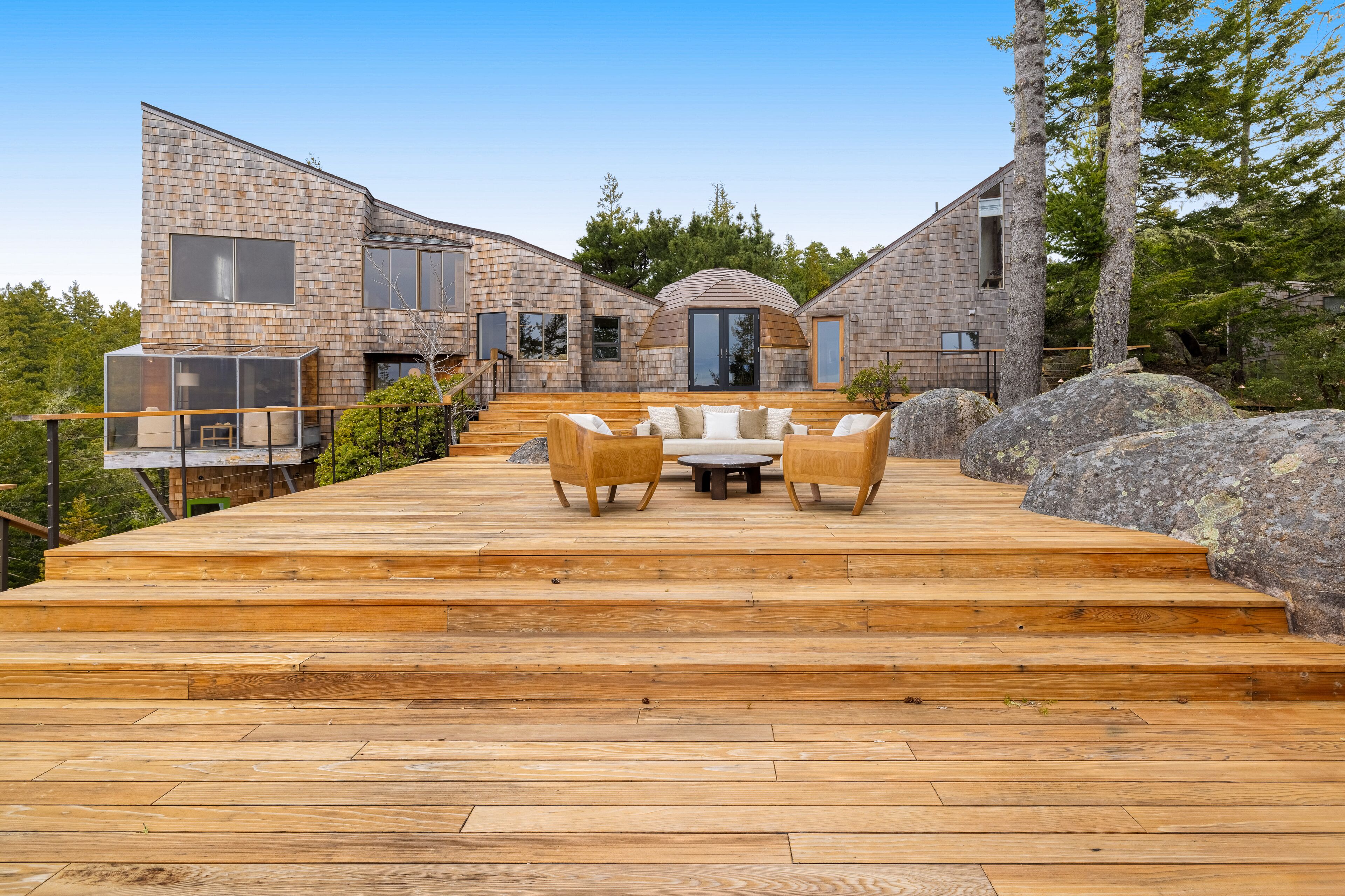 Stunning ocean view home with gourmet kitchen, luxe interior & large deck