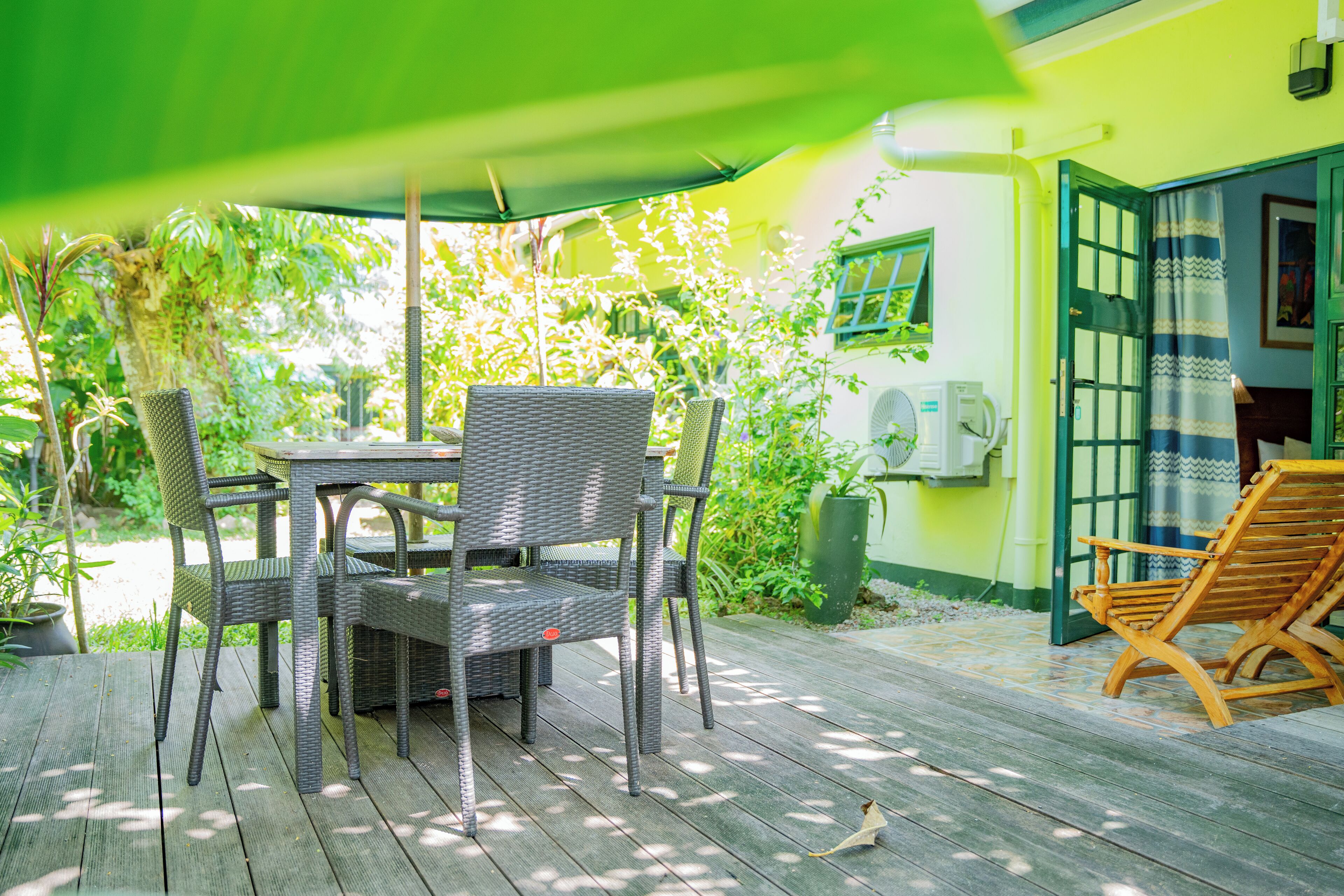 Habitación familiar doble | Terraza o patio