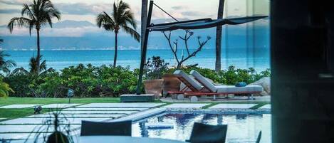 A heated pool