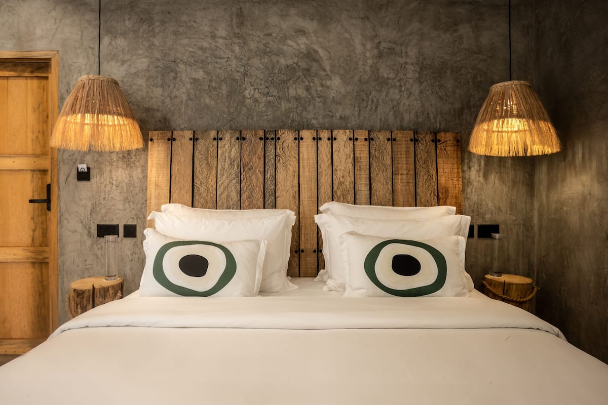 Premium bedding, down comforters, memory foam beds, in-room safe