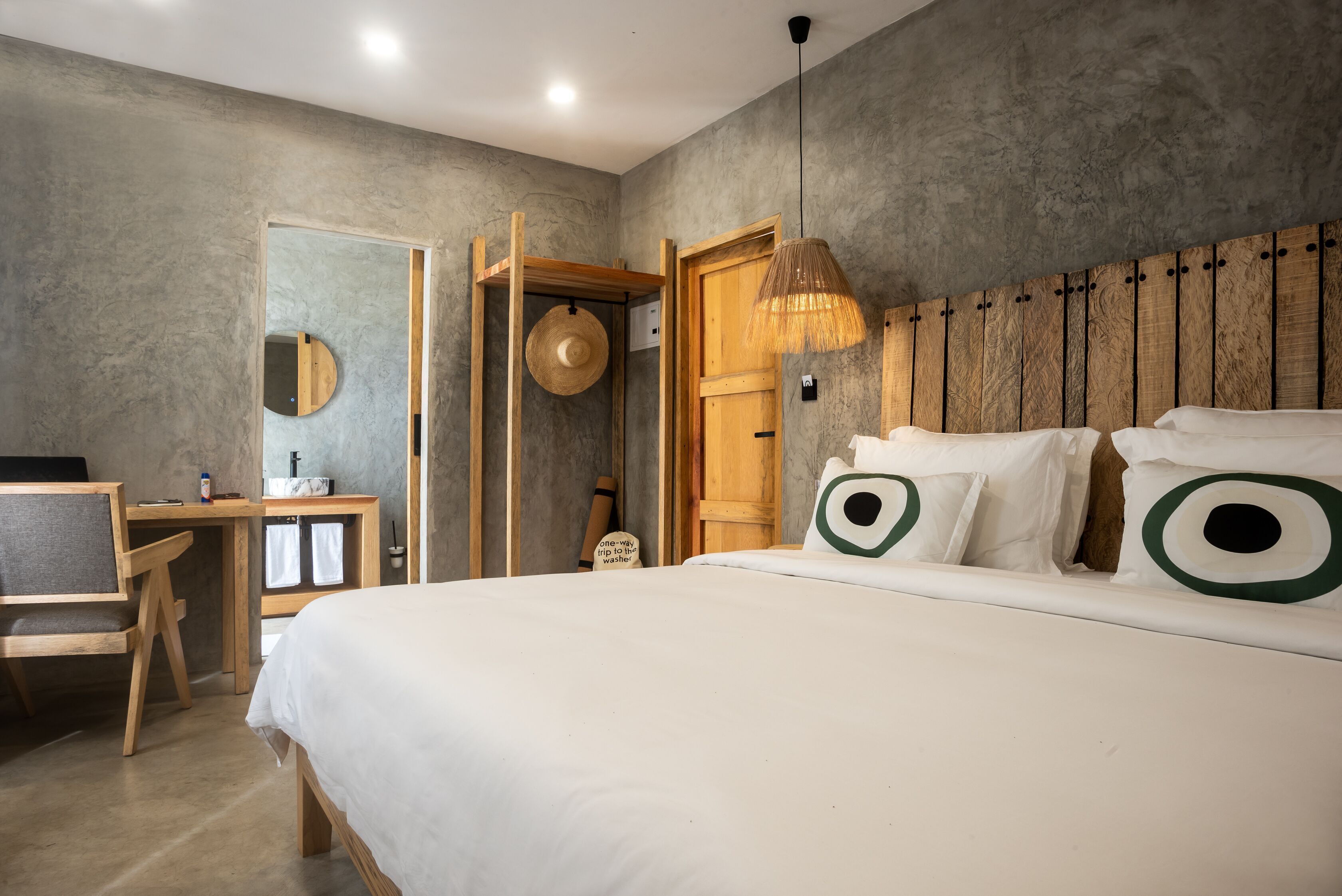 Premium bedding, down comforters, memory foam beds, in-room safe
