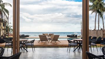 Vue sur la plage