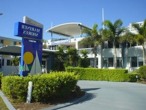 Welcome to Marine Shore's, where a beautiful entrance sets the tone for a relaxing stay.